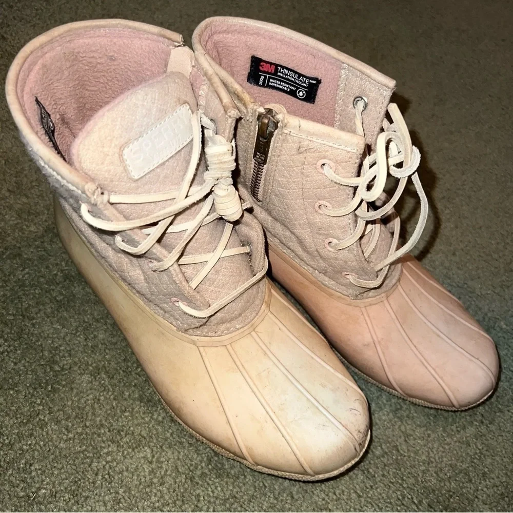 Sperry Women’s Saltwater Duck Boots Size 7.5